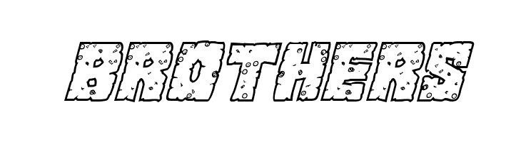 King Commando Riddled III Italic  Free Fonts Download