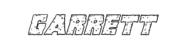 King Commando Riddled III Italic  Free Fonts Download