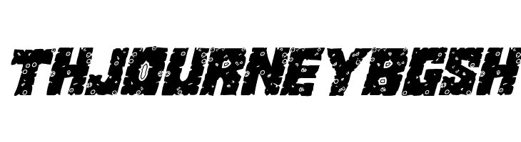 King Commando Riddled II Italic  Free Fonts Download