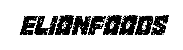 King Commando Riddled II Italic  Free Fonts Download