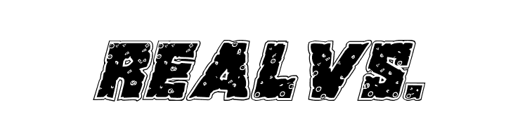 King Commando Riddled Italic  Free Fonts Download