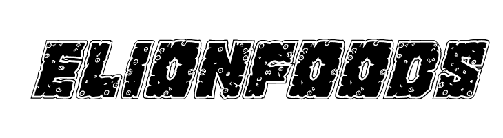 King Commando Riddled Italic  Free Fonts Download