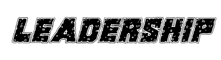 King Commando Riddled Italic  Free Fonts Download