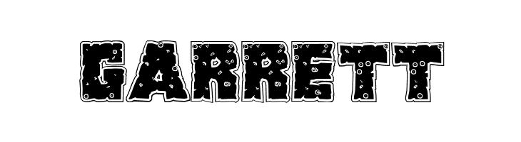 King Commando Riddled Regular  Free Fonts Download