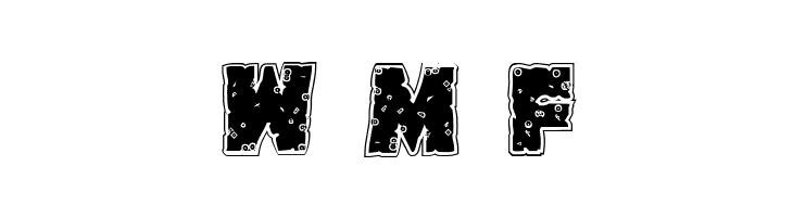 King Commando Riddled Regular  Free Fonts Download