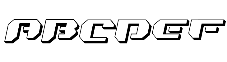 Bionic Kid Slanted 3d  Free Fonts Download