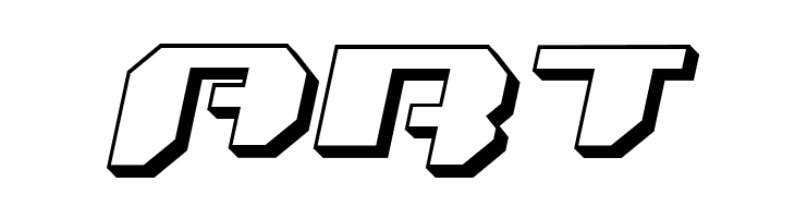 Bionic Kid Slanted 3d  Free Fonts Download