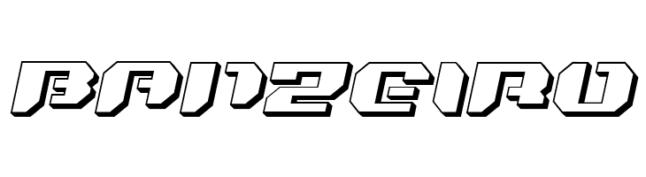 Bionic Kid Slanted 3d  Free Fonts Download