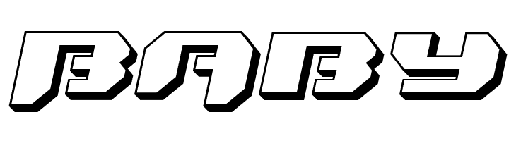 Bionic Kid Slanted 3d  Free Fonts Download