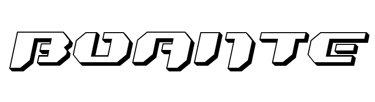 Bionic Kid Slanted 3d  Free Fonts Download