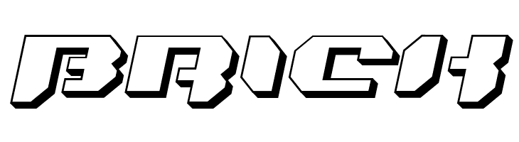 Bionic Kid Slanted 3d  Free Fonts Download
