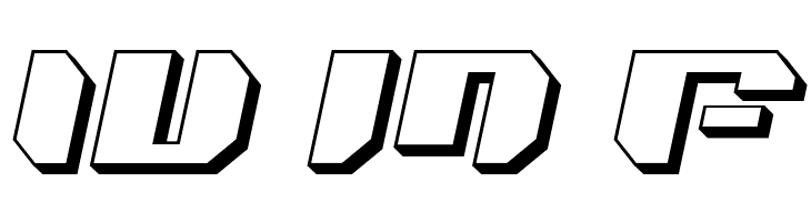 Bionic Kid Slanted 3d  Free Fonts Download