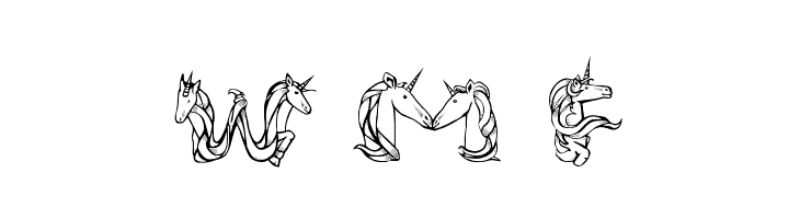 Magical Unicorn Princess  Free Fonts Download