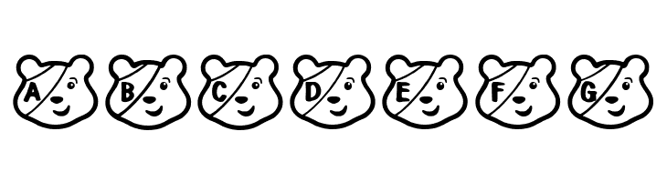 PUDSEY BEAR  Free Fonts Download