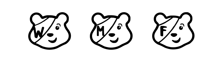 PUDSEY BEAR  Free Fonts Download