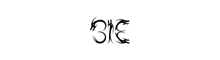 Tribal Dragon  Free Fonts Download
