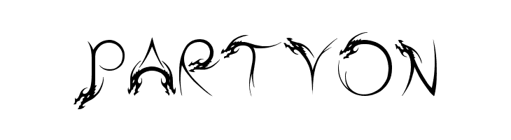 Tribal Dragon  Free Fonts Download