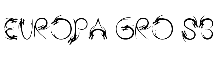 Tribal Dragon  Free Fonts Download