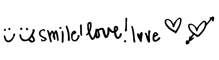 Pea The Bees In Love Doodles  Free Fonts Download