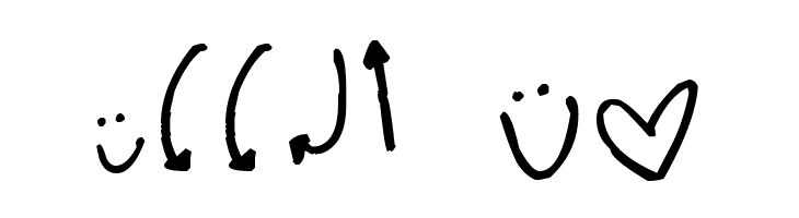 Pea The Bees In Love Doodles  Free Fonts Download