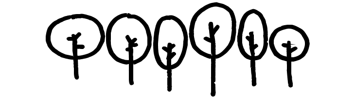 Pea Susie Trees  Free Fonts Download