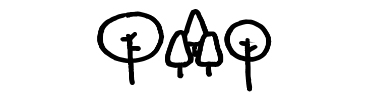 Pea Susie Trees  Free Fonts Download