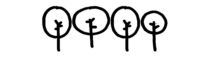 Pea Susie Trees  Free Fonts Download