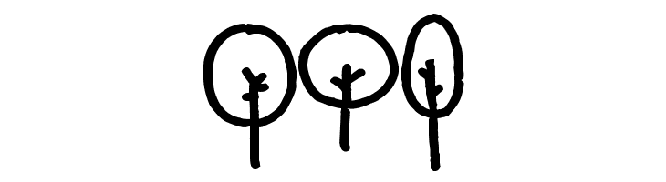 Pea Susie Trees  Free Fonts Download