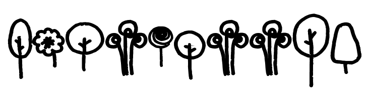 Pea Susie Trees  Free Fonts Download