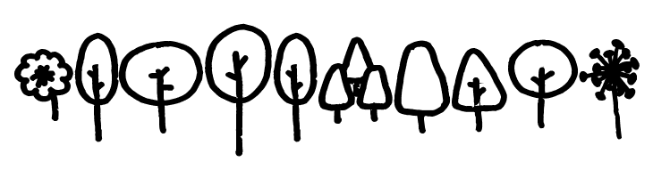 Pea Susie Trees  Free Fonts Download