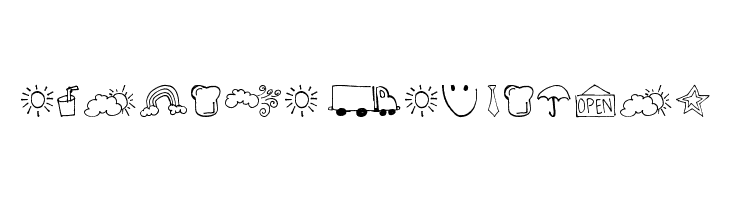Pea Deliah's Doodles  Free Fonts Download