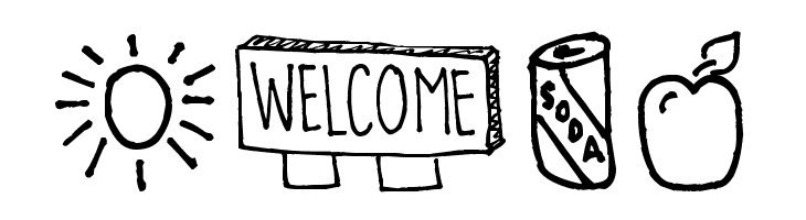 Pea Deliah's Doodles  Free Fonts Download