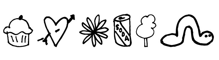 Pea Deliah's Doodles  Free Fonts Download