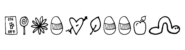 Pea Deliah's Doodles  Free Fonts Download