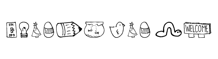 Pea Deliah's Doodles  Free Fonts Download