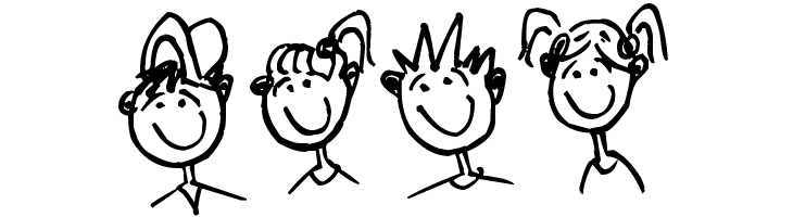 Pea Family Joy Doodles  Free Fonts Download