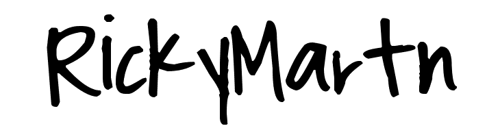 RickyMartn Pea Christy Font