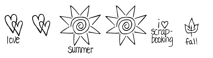 Pea Dalovely Damanda Doodles  Free Fonts Download