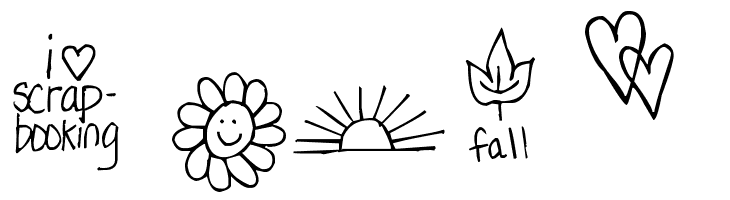 Pea Dalovely Damanda Doodles  Free Fonts Download