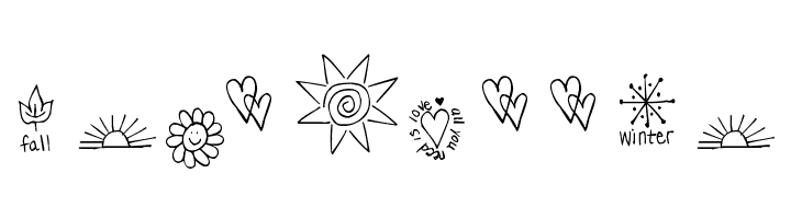 Pea Dalovely Damanda Doodles  Free Fonts Download