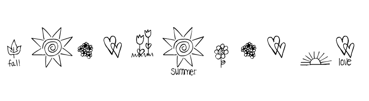 Pea Dalovely Damanda Doodles  Free Fonts Download