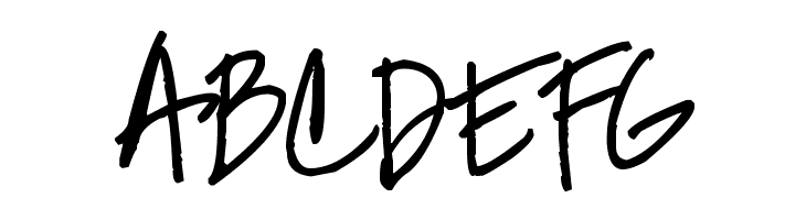 Pea Mel's In Between  Free Fonts Download