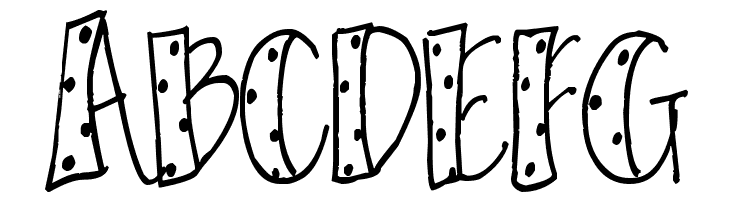 Pea KT Polkie Dot  Free Fonts Download