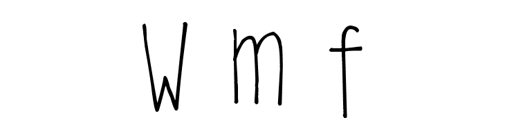 Pea Noodle's Girlfriends  Free Fonts Download