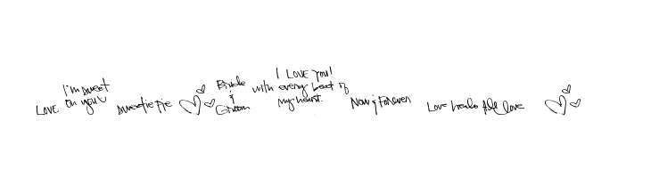 Pea Kadee's LOVE Sentiments  Free Fonts Download