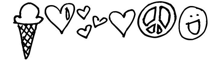 Pea Maia's Doodles  Free Fonts Download