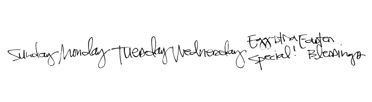 Pea Kadee's Calendar  Free Fonts Download