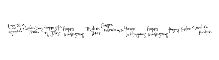Pea Kadee's Calendar  Free Fonts Download