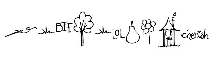 Pea Stacy's New Doodles  Free Fonts Download