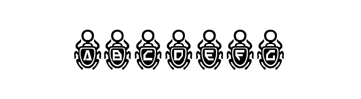 Scarab Border  Free Fonts Download